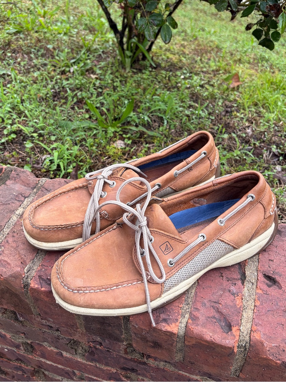 Sperry Men's Tan Leather Boat Shoes - Deck Style Casual